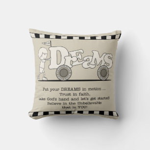 Dreams in Motion Throw Pillow