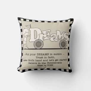 Dreams in Motion Throw Pillow
