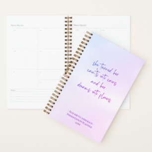 Dreams into Plans Motivational Dissertation Planner
