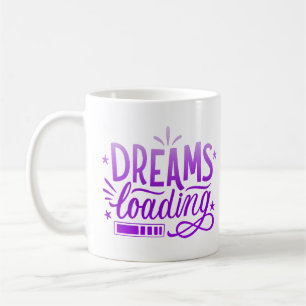 dreams loading coffee mug