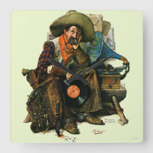 Dreams of Long Ago Square Wall Clock