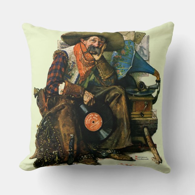 Dreams of Long Ago Throw Pillow (Front)