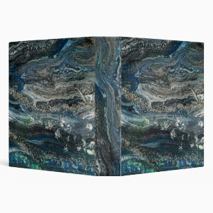 Dreams of the Ocean'19 acrylic painting in grey Binder