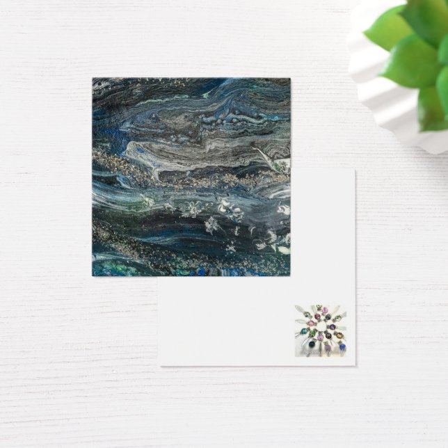 Dreams of the ocean'20 abstract painting  (Desk)