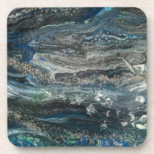 Dreams of the Ocean'20 abstract painting  Coaster