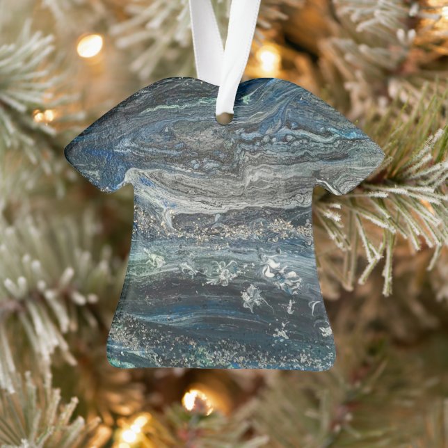 Dreams of the Ocean'20 abstract painting Ornament (Tree)