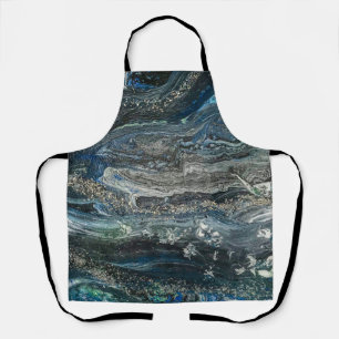 Dreams of the Ocean'20 abstract painting  Serving  Apron
