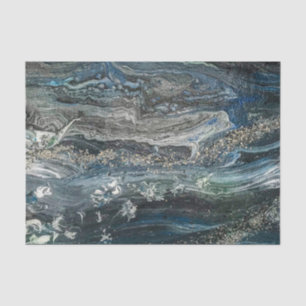 Dreams of the Ocean'20 abstract painting  Tissue Paper