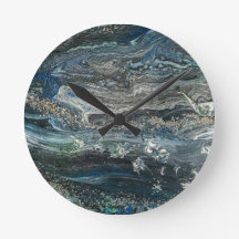 Dreams of the ocean'20 abstract painting watch