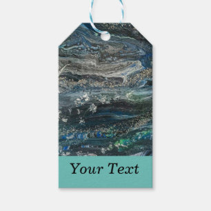 Dreams of the Ocean abstract painting  Gift Tags