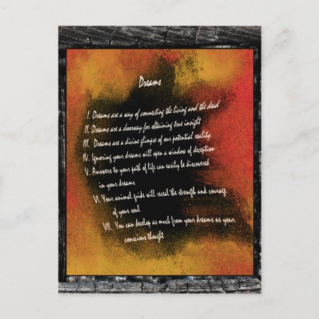 Dreams Postcard (Front)