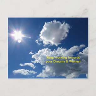 Dreams souhaite Nuages sun Carte postale