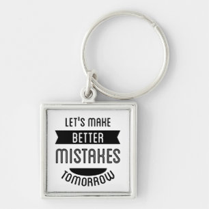 Dreams, Success, Goals Attitude Motivational Quote Keychain