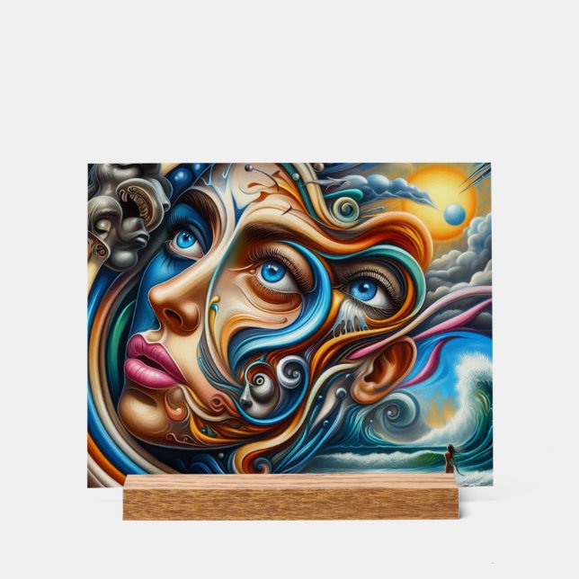 Dreamscape Abstrait Ocean Serenity & Cosmic Wonder (Recto)