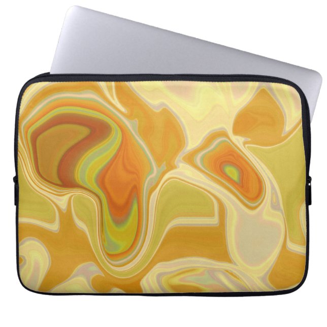 Dreamscape in Gold Laptop Sleeve (Front)