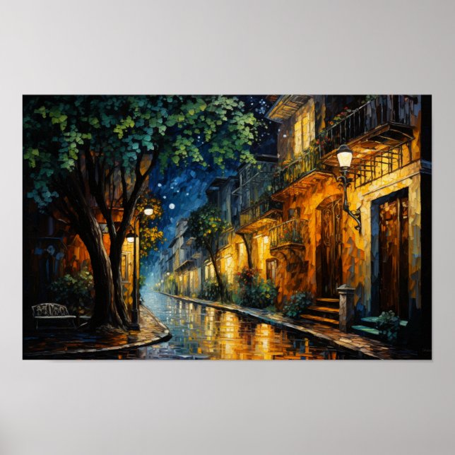 🎨Dreamscape Oil Painting Series Happy Homes🌆 Poster (Front)