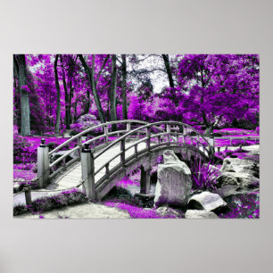 Dreamscape Purple Forest  Poster