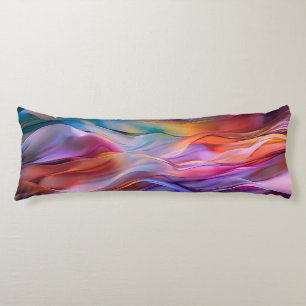 "Dreamscape Waves" Contemporary Abstract Art       Body Pillow