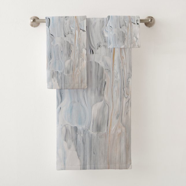 Dreamsicle Abstract #2 #wall #painting #decor #art Bath Towel Set (Insitu)