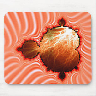 Dreamsicle Mandelbrot With Lightning Bolts Mouse Pad