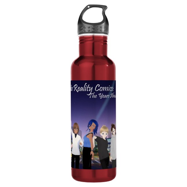 DreamsIntoRealityComics Cover Art  710 Ml Water Bottle (Front)
