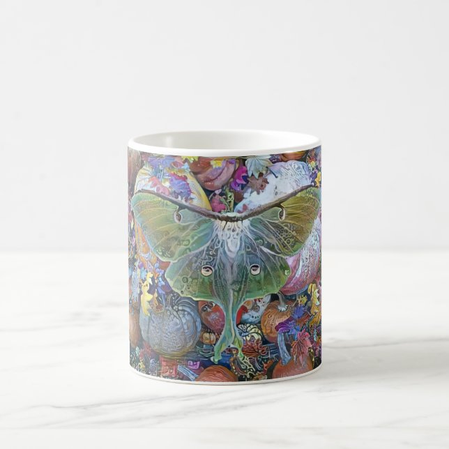 DreamVision Spirit Animal Luna Moth Coffee Mug (Center)