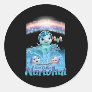 Dreamworks Not Quite Narwhal Jumg Classic Round Sticker