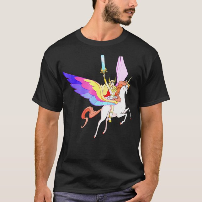 Dreamworks She Ra And Swift Wind T-Shirt (Front)