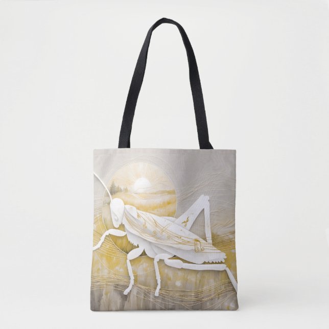 Dreamwoven Guardian Grasshopper Tote  (Front)