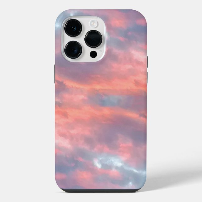 Dreamy Aesthetic Sunset Clouds iPhone Case (Back)