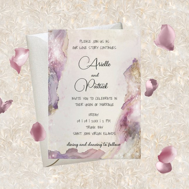 Dreamy Aquarella Faire-part de mariage (Créateur téléchargé)