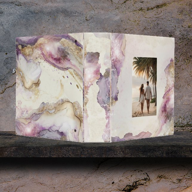 Dreamy Aquarella Wedding Photo Album Binder (Creator Uploaded)