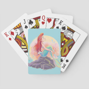 Dreamy Ariel on the Rocks Playing Cards