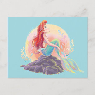Dreamy Ariel on the Rocks Postcard