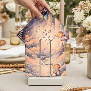 Dreamy Astronaut Cloudscape Baby Shower Napkin