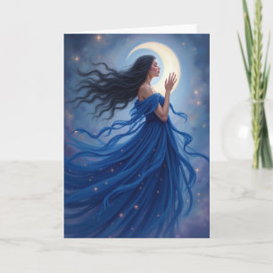Dreamy Birthday Moonlit Figure Card
