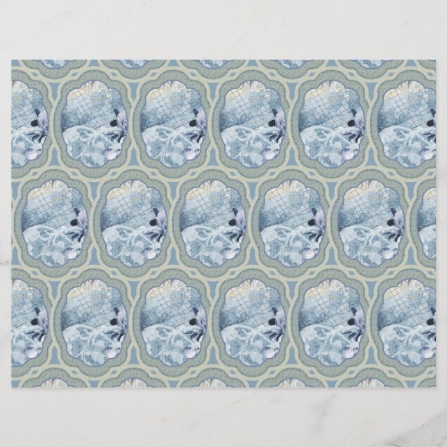 Dreamy Blue Medallions  (Front)