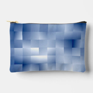 Dreamy Blue Tones in a Square Pattern Accessory Pouch