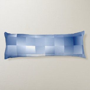 Dreamy Blue Tones in a Square Pattern Body Pillow