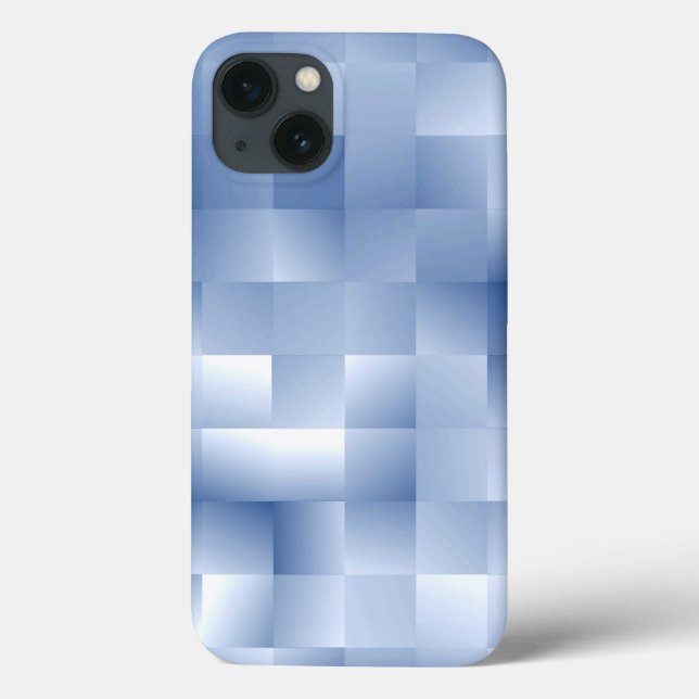 Dreamy Blue Tones in a Square Pattern Case-Mate iPhone Case (Back)