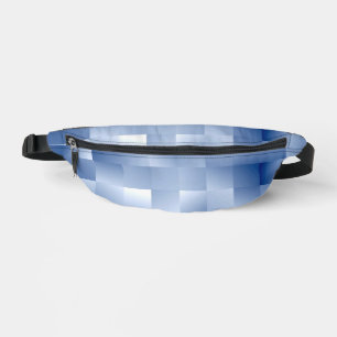 Dreamy Blue Tones in a Square Pattern Fanny Pack