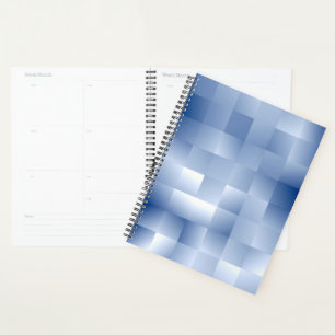 Dreamy Blue Tones in a Square Pattern Planner