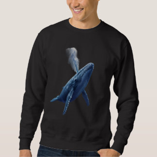 Dreamy Blue Whale T-Shirt Sweatshirt