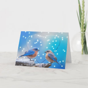 Dreamy Bluebirds Holiday Card