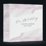 Dreamy Blush ⎥ Personalized Wedding Binder<br><div class="desc">Our dreamy floral collection features acrylic brush strokes in blush and sky blue with grey foliage illustrations that bring romantic feel to all items spread over wedding necessities, office supplies and personal items. Keep all your memories in a personalized binder which can make a perfect gift to your loved ones...</div>