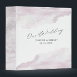 Dreamy Blush ⎥ Personalized Wedding Binder<br><div class="desc">Our dreamy floral collection features acrylic brush strokes in blush and sky blue with grey foliage illustrations that bring romantic feel to all items spread over wedding necessities, office supplies and personal items. Keep all your memories in a personalized binder which can make a perfect gift to your loved ones...</div>