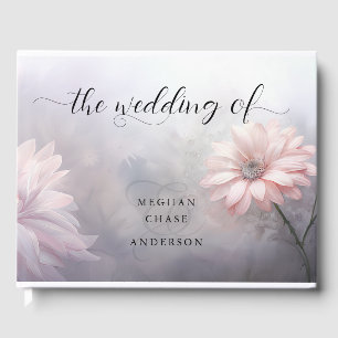 Dreamy Blush Pink Daisies Guest Book