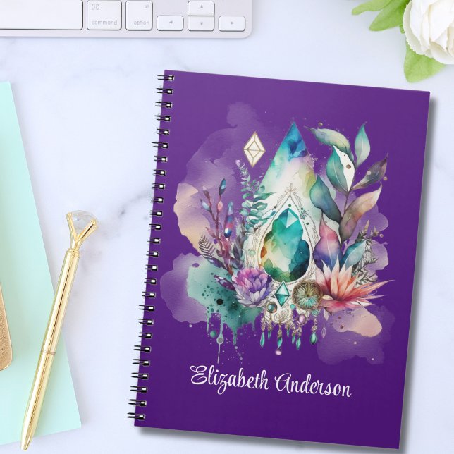 Dreamy Boho Crystals Magical Dreamcatcher Notebook (Creator Uploaded)