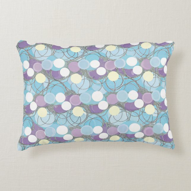 Dreamy Bubble Clouds Pillowcase Accent Pillow (Front)