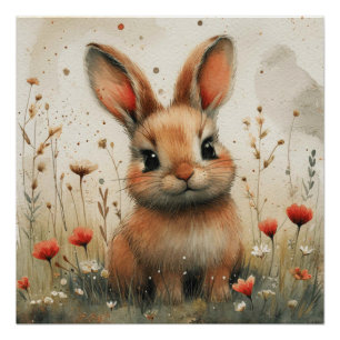 Dreamy Bunny: A Bit of Whimsy Bunny Poster